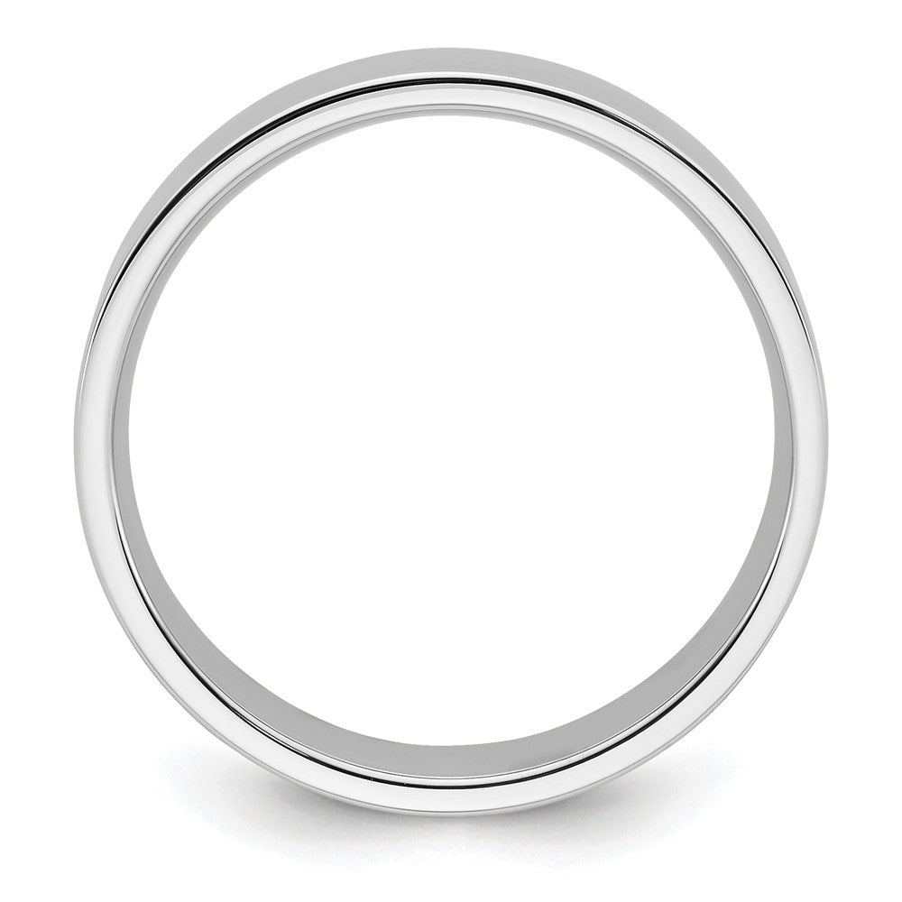 10k White Gold 6mm Standard Weight Flat Comfort Fit Wedding Band