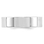10k White Gold 6mm Standard Weight Flat Comfort Fit Wedding Band
