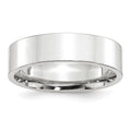 10k White Gold 6mm Standard Weight Flat Comfort Fit Wedding Band