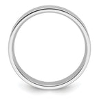 10k White Gold 7mm Standard Weight Flat Comfort Fit Wedding Band