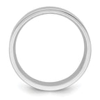 14k White Gold 8mm Standard Weight Flat Comfort Fit Wedding Band