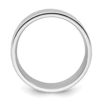 10k White Gold 12mm Standard Weight Flat Comfort Fit Wedding Band