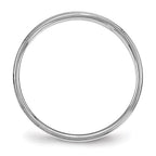 10k White Gold 4mm Flat with Step Edge Wedding Band