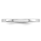 14k White Gold 2mm Lightweight Flat Wedding Band