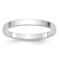 14k White Gold 2mm Lightweight Flat Wedding Band