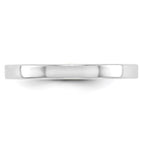 10k White Gold 2.5mm Lightweight Flat Wedding Band
