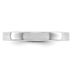 10k White Gold 3mm Lightweight Flat Wedding Band