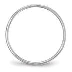 10k White Gold 5mm Lightweight Flat Wedding Band