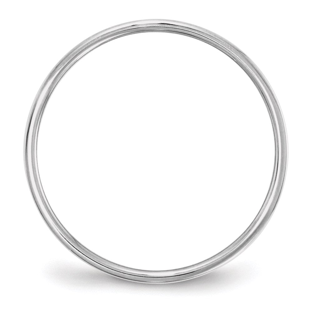 14k White Gold 5mm Lightweight Flat Wedding Band