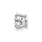 14kw 1ct. 6.5mm Round G H I True Light Moissanite Solitaire Necklace