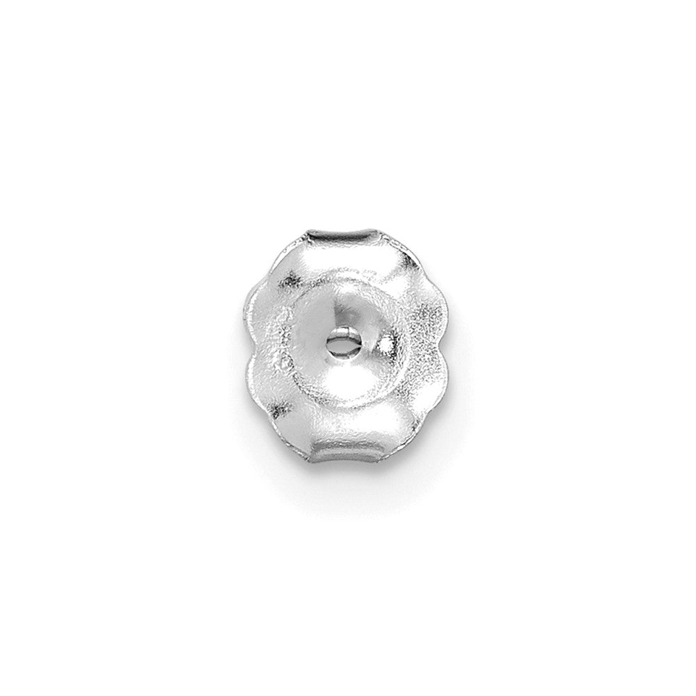14k White Gold 1/3 carat Lab Grown Diamond VS+ F+ Round Complete Three Prong Stud Earrings