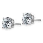 14k White Gold 2.50ct. 7.0mm Round J-K Color Moissanite Earrings