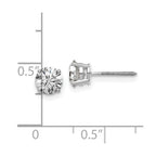 14kw 1.25ct. 5.5mm Round G H I True Light Moissanite Screwback Earrings
