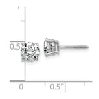 14kw 1.75ct. 6.0mm Round G H I True Light Moissanite Screwback Earrings