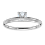 14kw 1/2ct. G H I True Light Round Moissanite Solitaire Ring