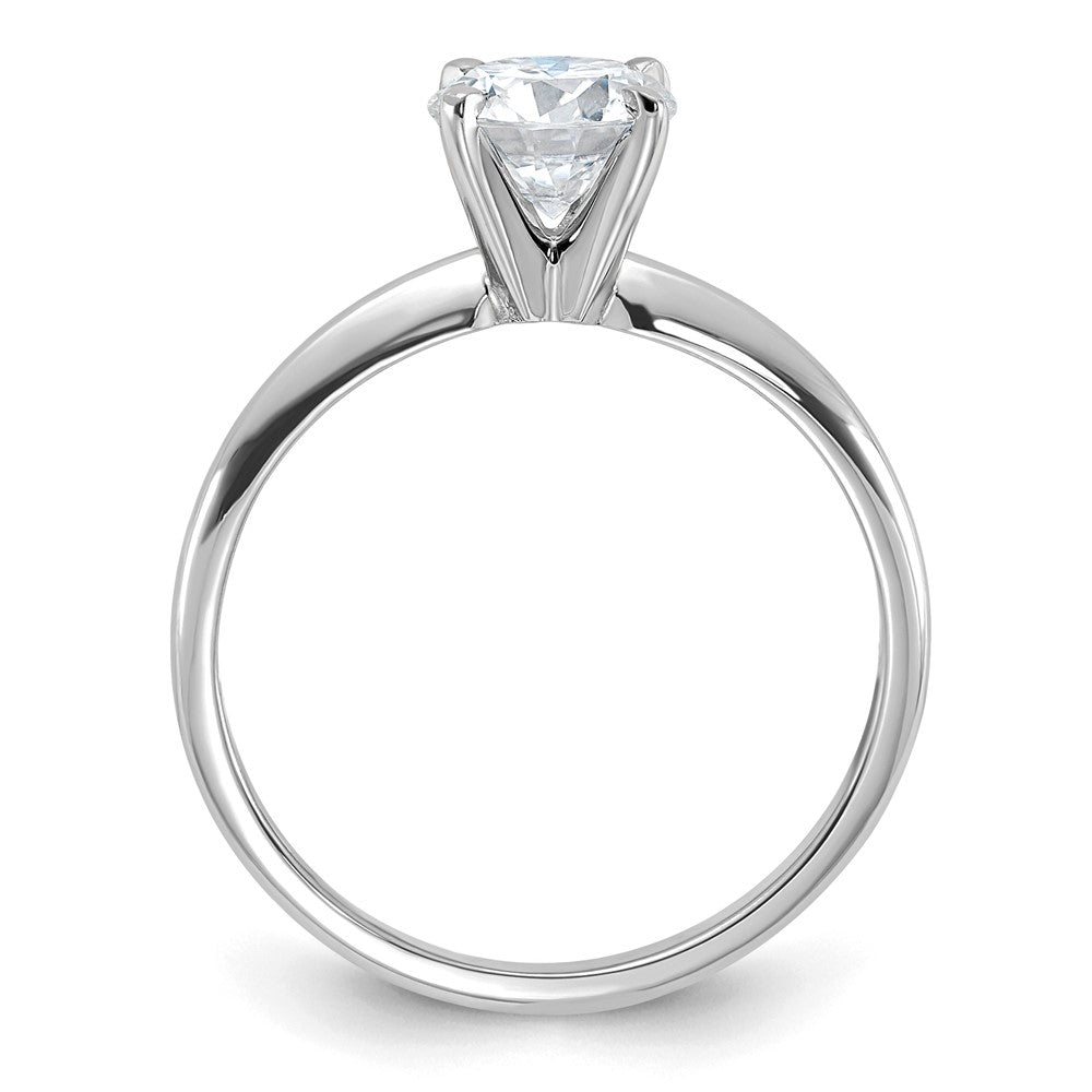 14kw 1ct. G H I True Light Round Moissanite Solitaire Ring