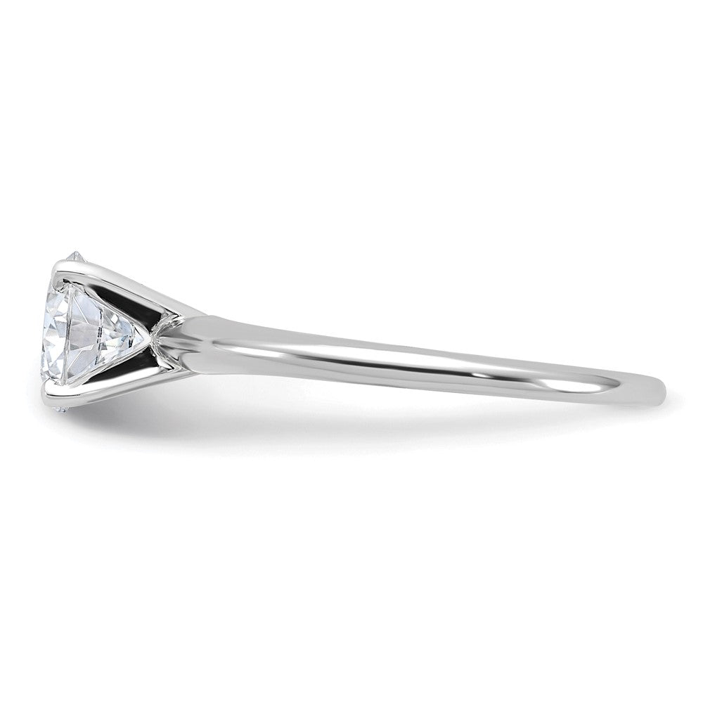 14kw 1ct. G H I True Light Round Moissanite Solitaire Ring