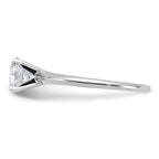 14kw 1ct. G H I True Light Round Moissanite Solitaire Ring