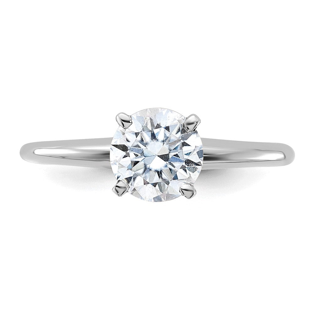 14kw 1ct. G H I True Light Round Moissanite Solitaire Ring