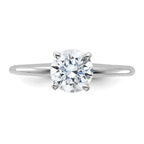 14kw 1ct. G H I True Light Round Moissanite Solitaire Ring