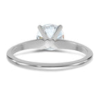 14kw 1ct. G H I True Light Round Moissanite Solitaire Ring