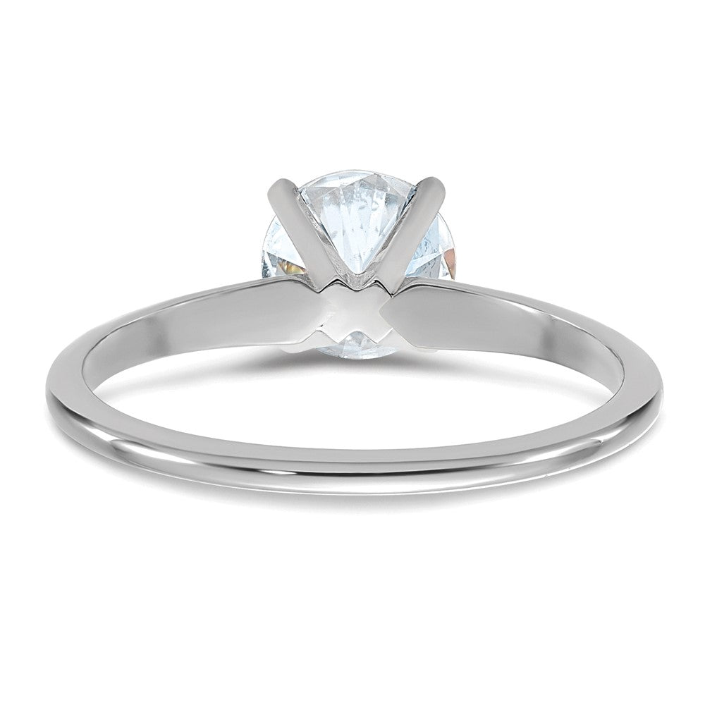 14kw 1ct. G H I True Light Round Moissanite Solitaire Ring