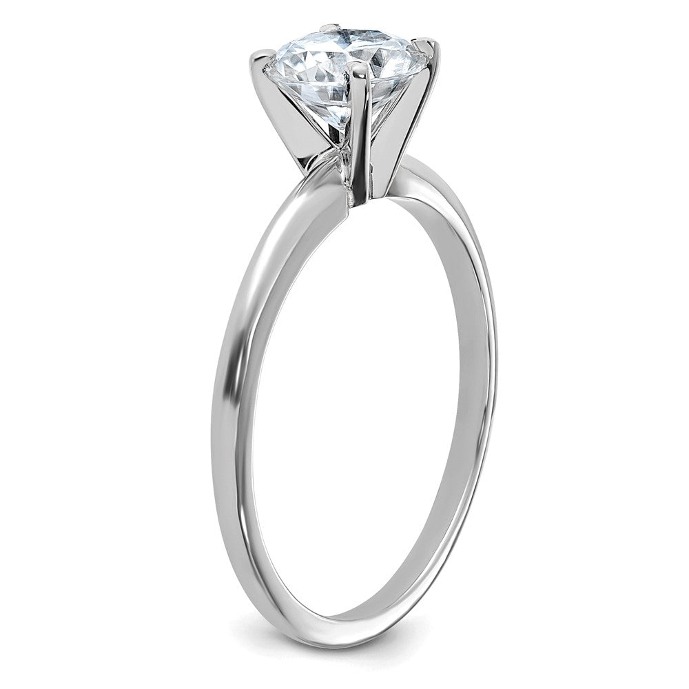 14kw 1ct. G H I True Light Round Moissanite Solitaire Ring