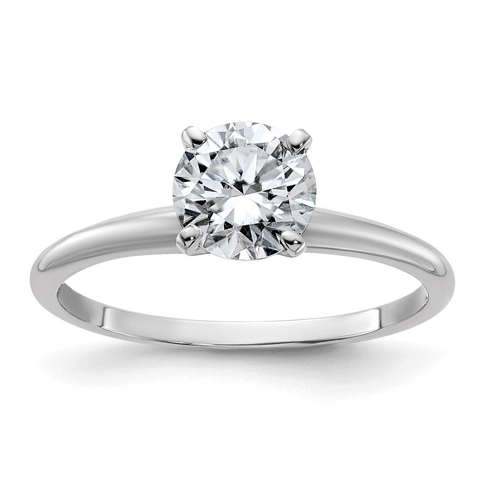 14kw 1ct. G H I True Light Round Moissanite Solitaire Ring