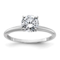 14kw 1ct. G H I True Light Round Moissanite Solitaire Ring