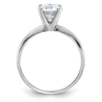 14kw 1 3/4ct. G H I True Light Round Moissanite Solitaire Ring