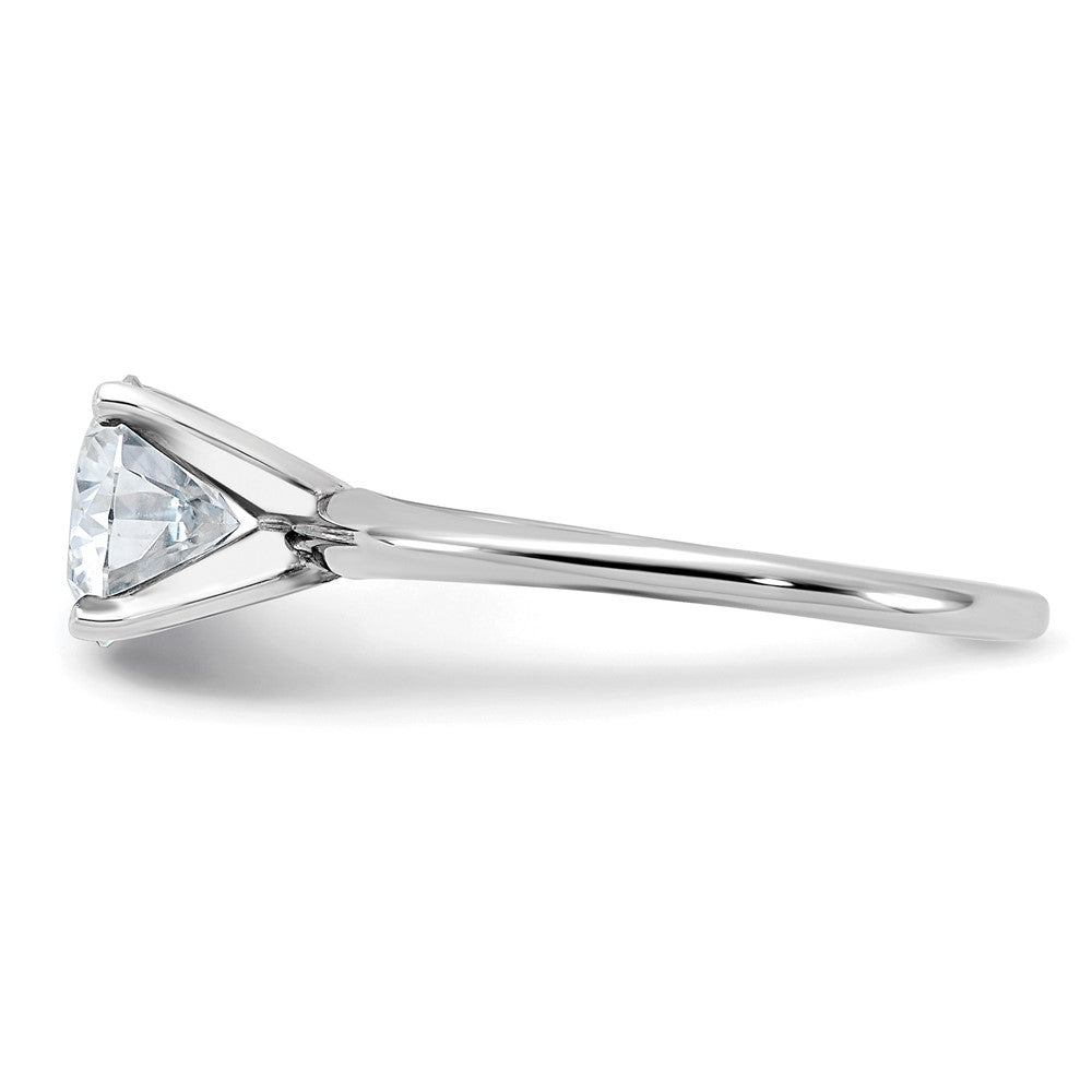 14kw 1 3/4ct. G H I True Light Round Moissanite Solitaire Ring