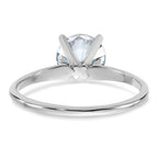 14kw 1 3/4ct. G H I True Light Round Moissanite Solitaire Ring