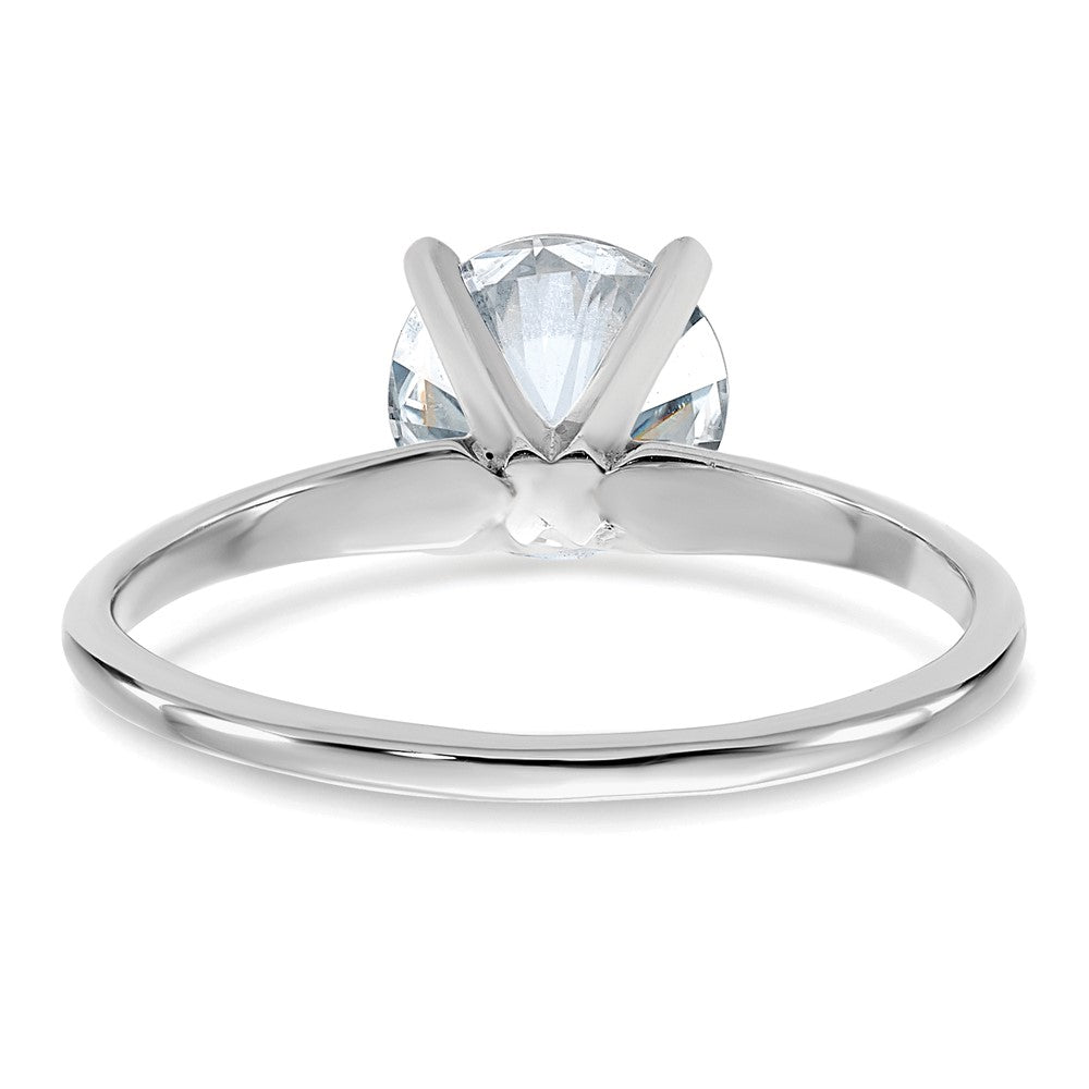14kw 1 3/4ct. G H I True Light Round Moissanite Solitaire Ring