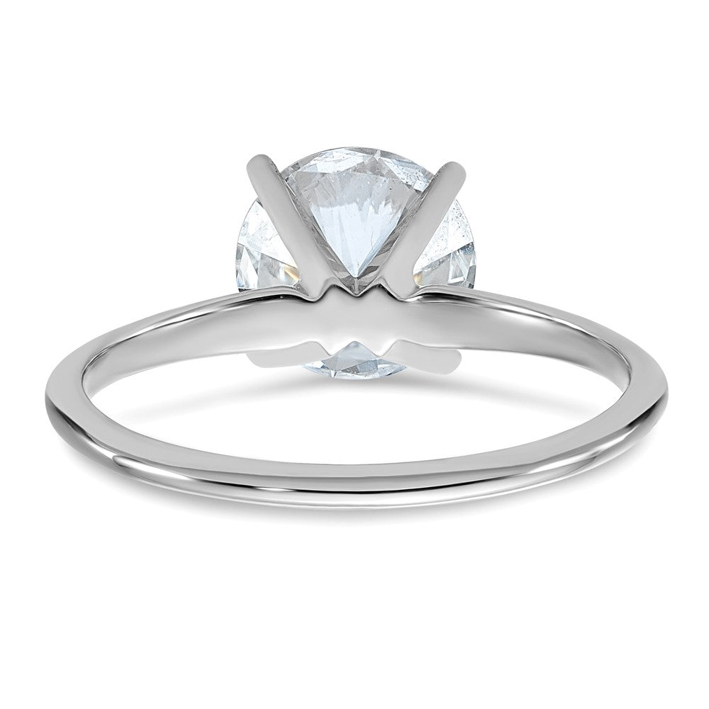 14kw 1 7/8ct. G H I True Light Round Moissanite Solitaire Ring