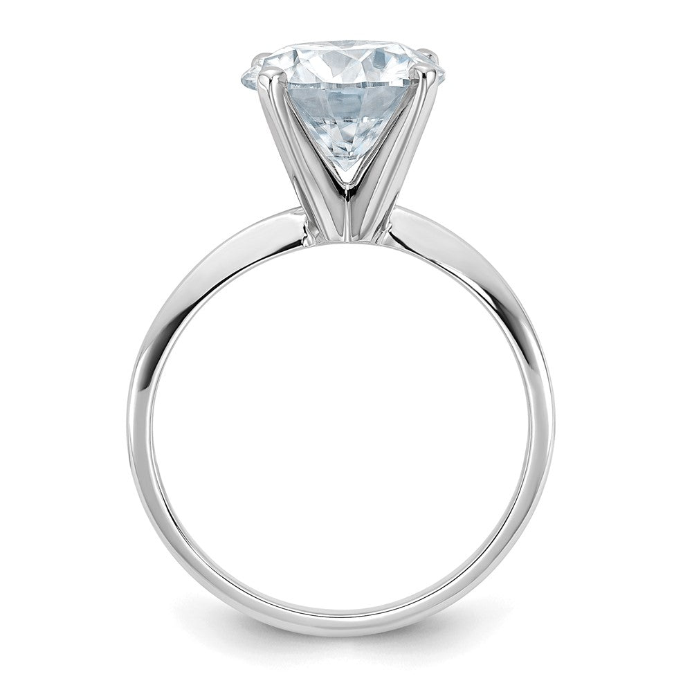 14kw 3ct. G H I True Light Round Moissanite Solitaire Ring