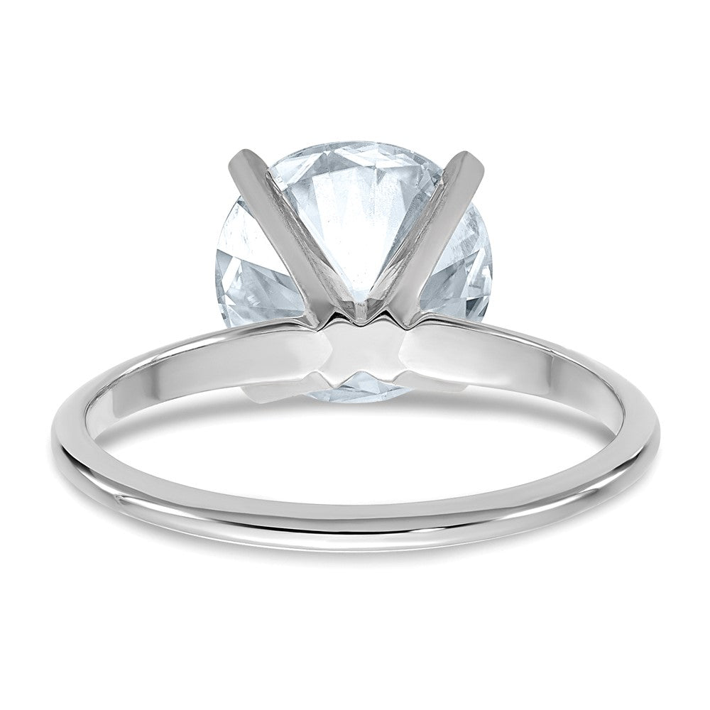 14kw 3ct. G H I True Light Round Moissanite Solitaire Ring