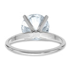 14kw 3ct. G H I True Light Round Moissanite Solitaire Ring
