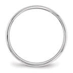 14k White Gold 2mm Half-Round Wedding Band