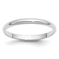14k White Gold 2mm Half-Round Wedding Band