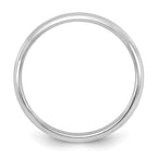 10k White Gold 3mm Half Round Wedding Band