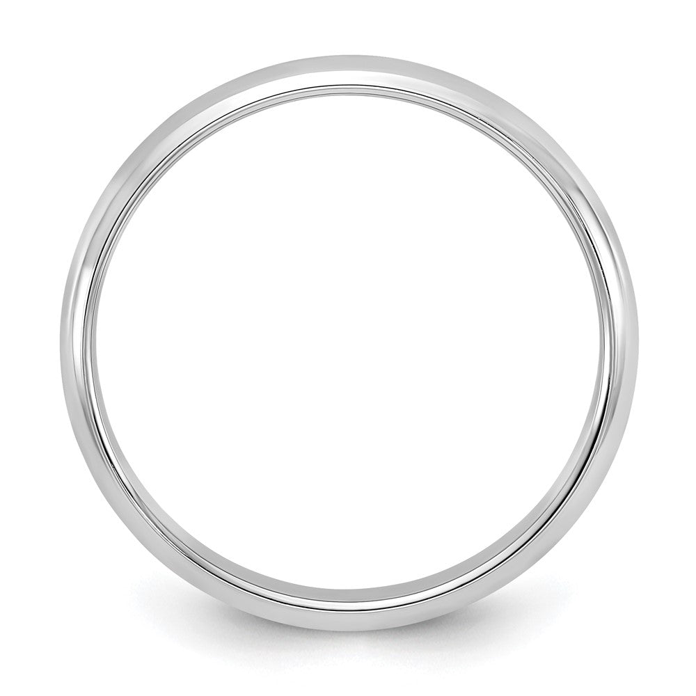 14k White Gold 3mm Half-Round Wedding Band