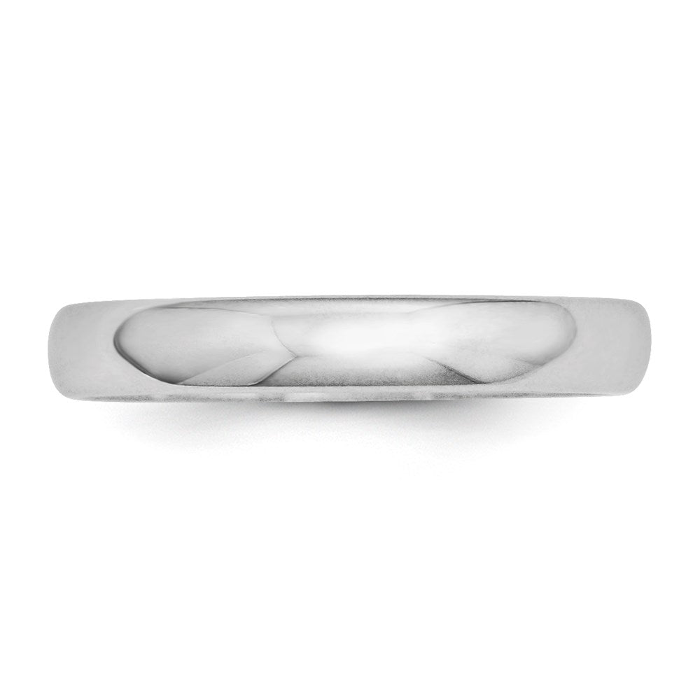 10k White Gold 3mm Half Round Wedding Band
