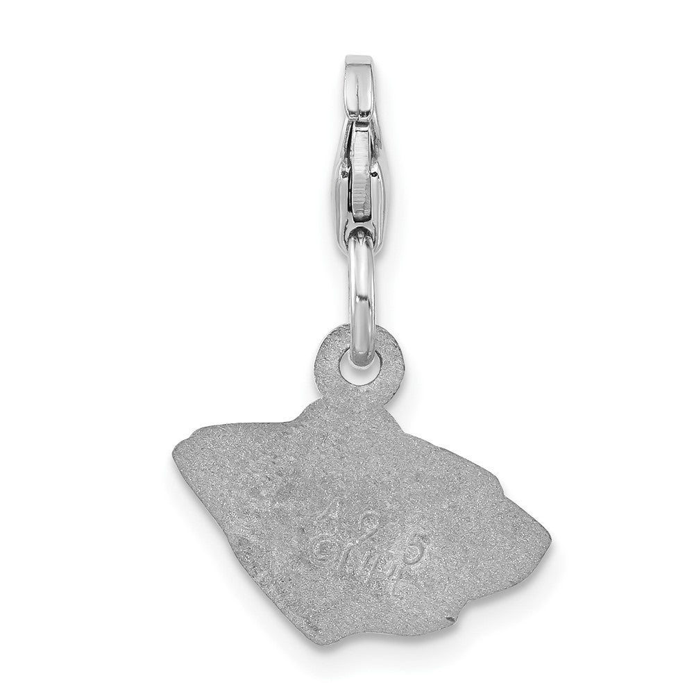 Sterling Silver NHL Minnesota Wild Polished Logo w/ Lobster Clasp Charm