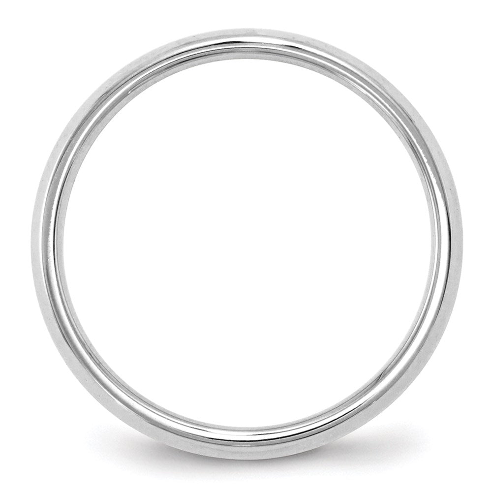10k White Gold 2.5mm Knife Edge Comfort Fit Wedding Band