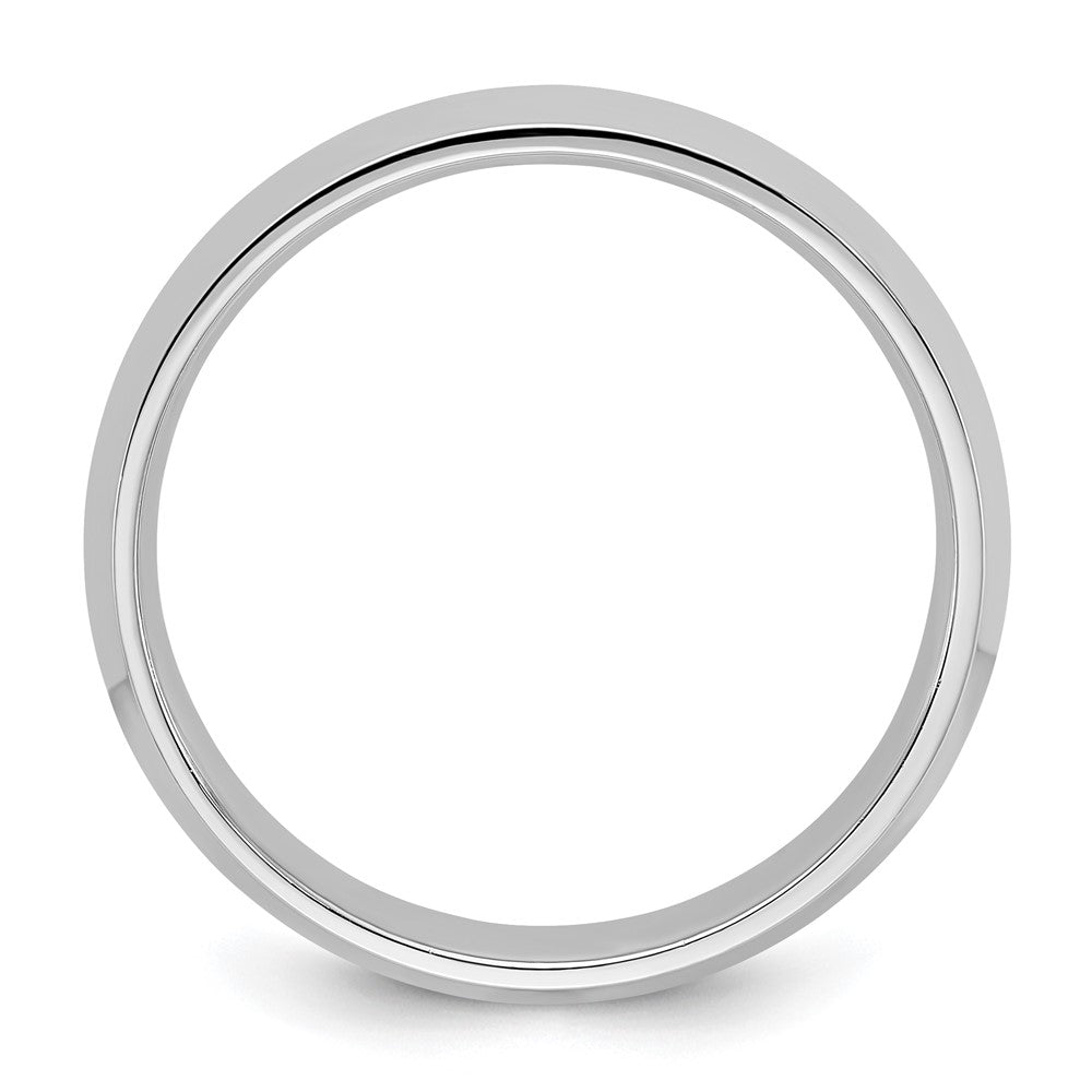14k White Gold 4mm Knife Edge Comfort Fit Wedding Band