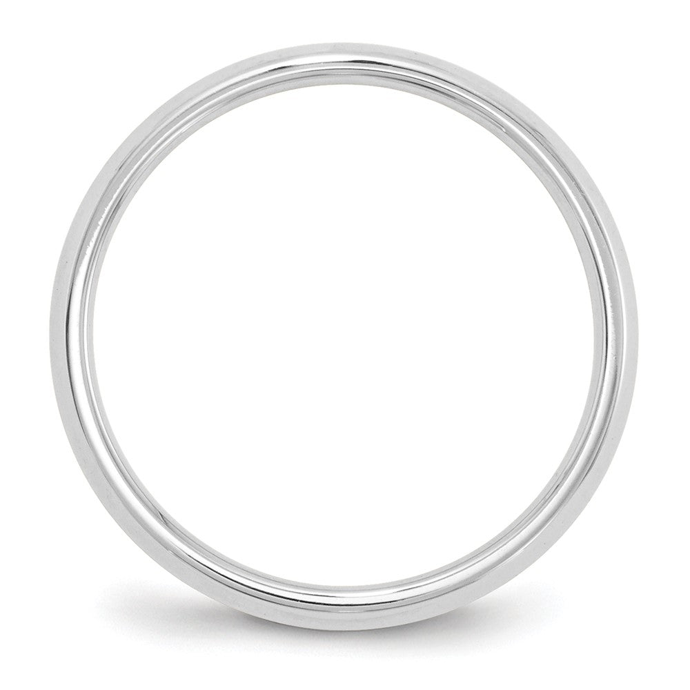10k White Gold 6mm Knife Edge Comfort Fit Wedding Band
