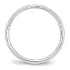 10k White Gold 6mm Knife Edge Comfort Fit Wedding Band