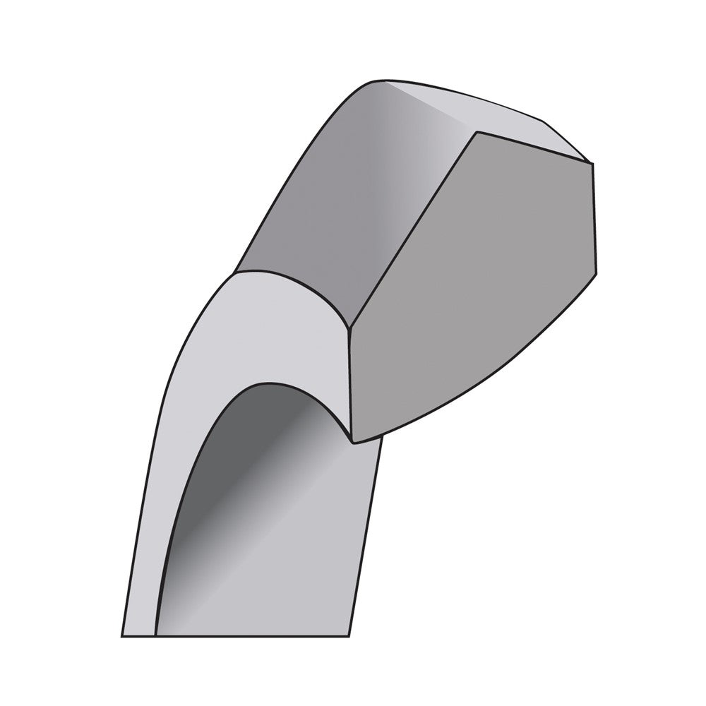 10k White Gold 2.5mm Knife Edge Comfort Fit Wedding Band