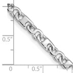 14K White Gold 18 inch 4.4mm Hand Polished Fancy Link with Fancy Lobster Clasp Chain