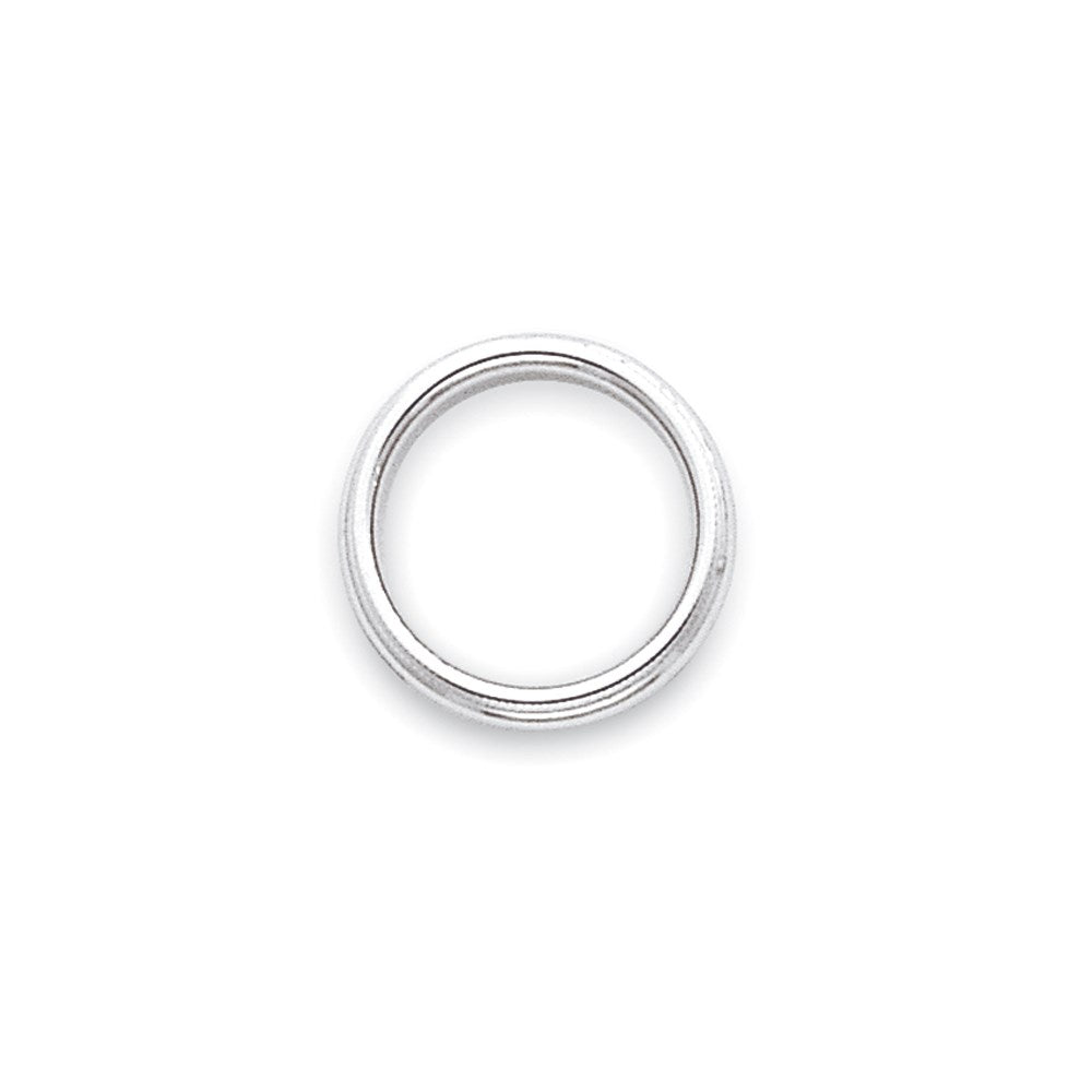 10k White Gold 3mm Milgrain Half Round Wedding Band